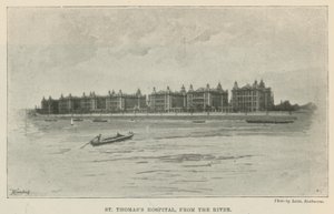 Hospital St Thomas, desde el río de English School