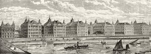 Hospital de St. Thomas en el siglo XIX, de 