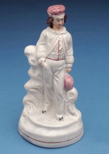 Figura de Staffordshire de un niño de la Escuela de Rugby, c.1860