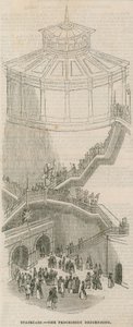 Escalera por la que descendió la procesión