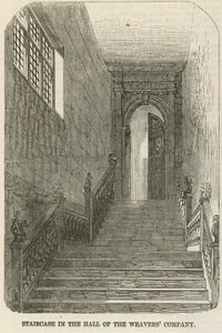 Escalera en el salón de la Compañía de Tejedores de English School