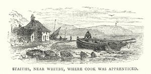 Staiths, cerca de Whitby, donde Cook fue aprendiz de English School