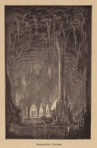 Caverna de estalactitas (litografía) de English School