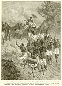 Procesión estatal de la esposa de Cazembe de English School