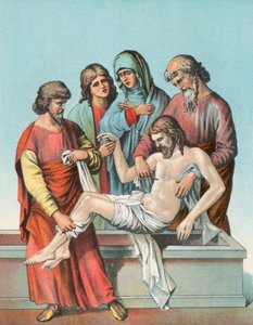 Estación XIV Cristo es colocado en el Santo Sepulcro