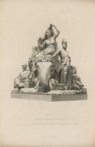 Estatua que representa Asia que adorna el Albert Memorial