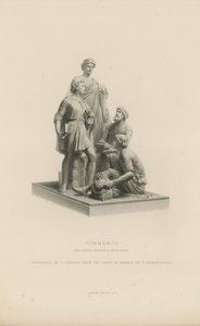 Estatua que representa el Comercio que adorna el Albert Memorial de English School