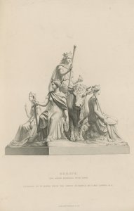 Estatua que representa Europa que adorna el Albert Memorial