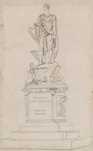 Estatua de Francis, Duque de Bedford, en Russell Square, Londres de English School