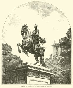 Estatua de Felipe IV, en la Plaza de Oriente de English School