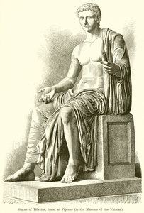 Estatua de Tiberio, encontrada en Piperno de English School