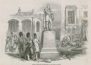 Estatua del Duque de Wellington en la Torre de Londres de English School