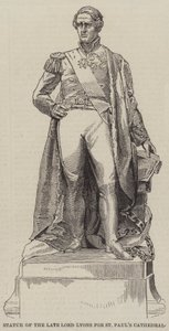 Estatua del difunto Lord Lyons para la Catedral de San Pablo de English School