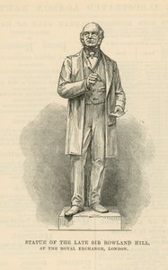 Estatua del difunto Sir Rowland Hill de English School