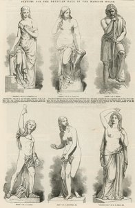 Estatuas para el Salón Egipcio en la Mansion House de English School