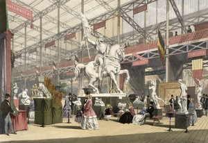 Estatuas en la sección de Bélgica de la Gran Exposición de 1851, de 