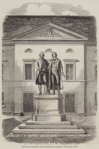 Estatuas de Goethe y Schiller en Weimar