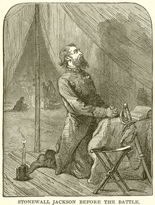 Stonewall Jackson antes de la batalla