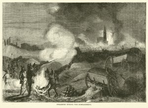 Estrasburgo durante el bombardeo, septiembre 1870 de English School