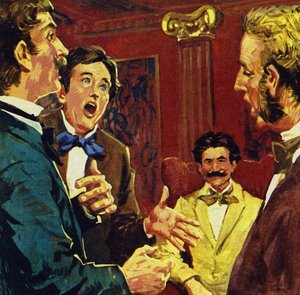 Strauss fue persuadido para escribir una opereta cuando sus amigos cantaron canciones con sus melodías de English School