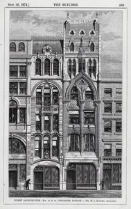 Arquitectura callejera, Nos 48 y 49, Cheapside, Londres (grabado)