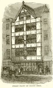 Fachada de la calle de Crosby Hall de English School