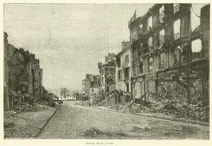 Calle en St Cloud, noviembre 1870 de English School