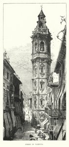 Calle en Valencia (grabado) de English School