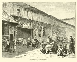 Escena callejera en Cantón