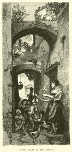 Escena callejera en los Abruzos