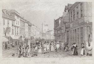 Escena de calle de Dartford en Kent de English School
