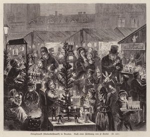 Mercado navideño Striezelmarkt, Dresde, Alemania