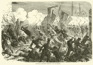 Lucha entre marines y bávaros, diciembre 1870 de English School