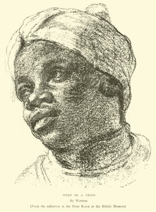 Estudio de un negro (grabado) de English School