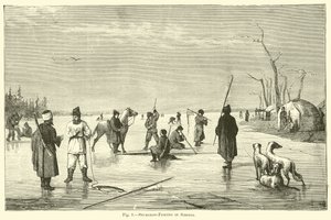 Pesca de esturión en Siberia de English School