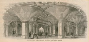 Pasaje subterráneo de la nueva estación de alto nivel en el Crystal Palace