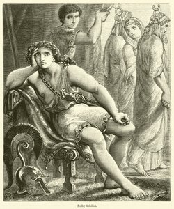 Sulky Achilles (grabado) de English School