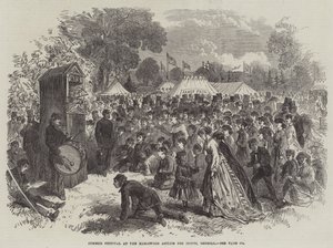 Festival de verano en el Asilo de Idiotas de Earlswood, Redhill de English School