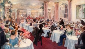 Escena de cena en el Savoy de English School
