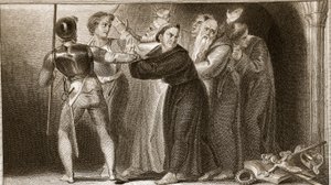 Supresión de los monasterios, ilustración de La Historia de Inglaterra de David Hume, pub. por R. Bowyer, Londres, 1812 de English School