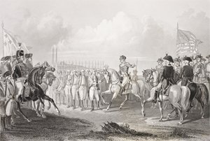 Rendición de Lord Cornwallis en Yorktown, Virginia, 19 de octubre de 1781, de 