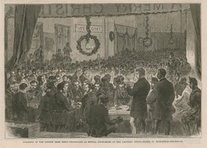 Juramento de los voluntarios del Rifle Irlandés de Londres como agentes especiales de English School