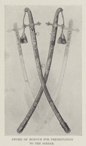 Espada de Honor para Presentación al Sirdar (litografía)