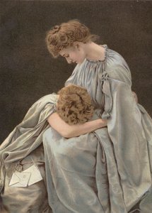 Simpatía, los sufrimientos de una hermana reclaman la piedad de una hermana (grabado) de English School