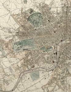 Plan Ilustrado de Londres y sus Alrededores de Tallis, en Conmemoración de la Gran Exposición de la Industria de todas las Naciones de English School