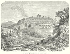 Tananarivo, capital de Madagascar (grabado) de English School