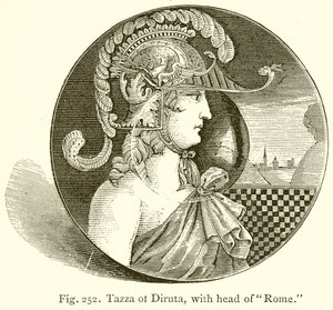 Tazza de Diruta, con cabeza de Roma