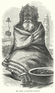 Te Ohu, un sacerdote nativo (grabado) de English School
