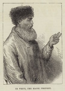 Te Whiti, el Profeta Maori (grabado)