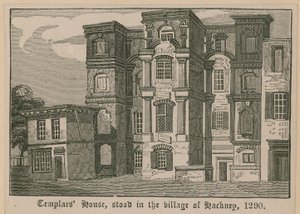 Casa de los Templarios, ubicada en el pueblo de Hackney, 1290 de English School